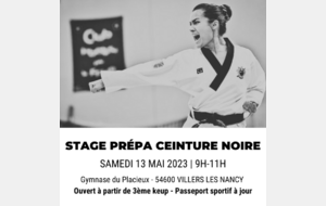 Stage prépa CN départemental