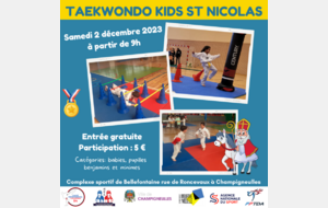 Taekwondo kids de la Saint Nicolas