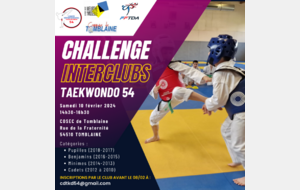 Challenge interclubs Taekwondo 10/02